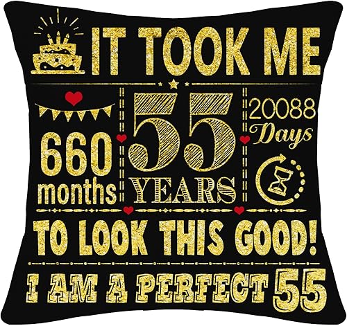 Miniatura 4 de Funda de almohada negra de 18 x 18 pulgadas para 90 años, para mujeres de 90 años, regalo de cumpleaños para mamá, papá, abuela, abuelo, tía, tío,