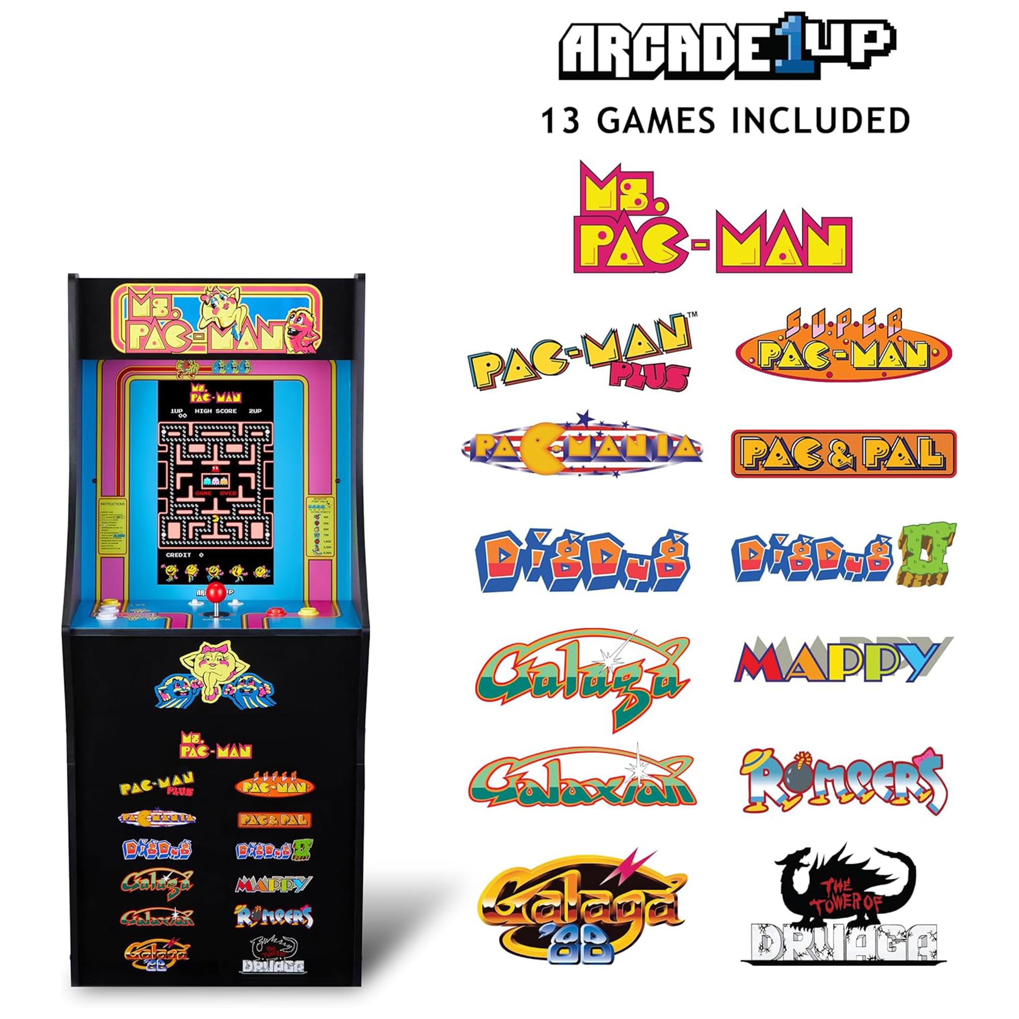 Amazon | Arcade1Up Ms. Pac-Man クラシックSEアーケードマシン