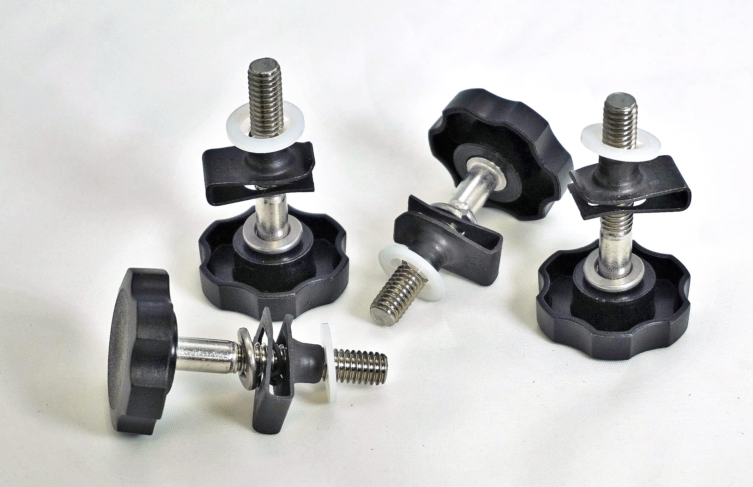 Black 2010-2015 Victory Saddlebag Mounting Hardware Knobs for Cross Country Cross Roads Magnum 8 Ball Theft Deterrent