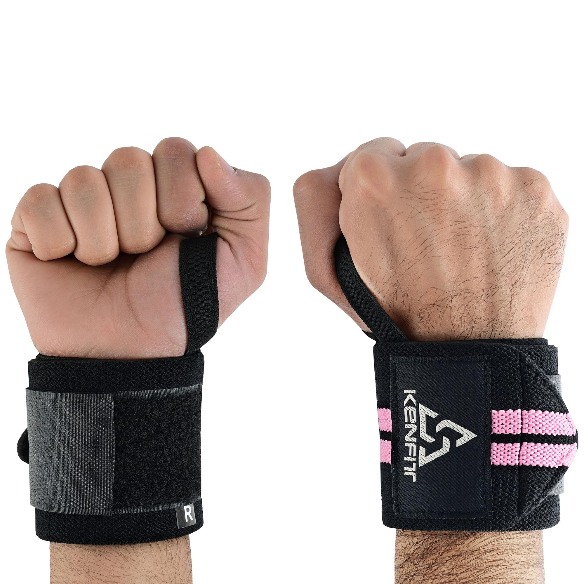 Kenfit Weight Lifting Wrist Straps – For gym deadlift Training Wrist Wraps, One Size Fits All, Sold as Pair – Powerlifting, Bodybuilding, Fitness