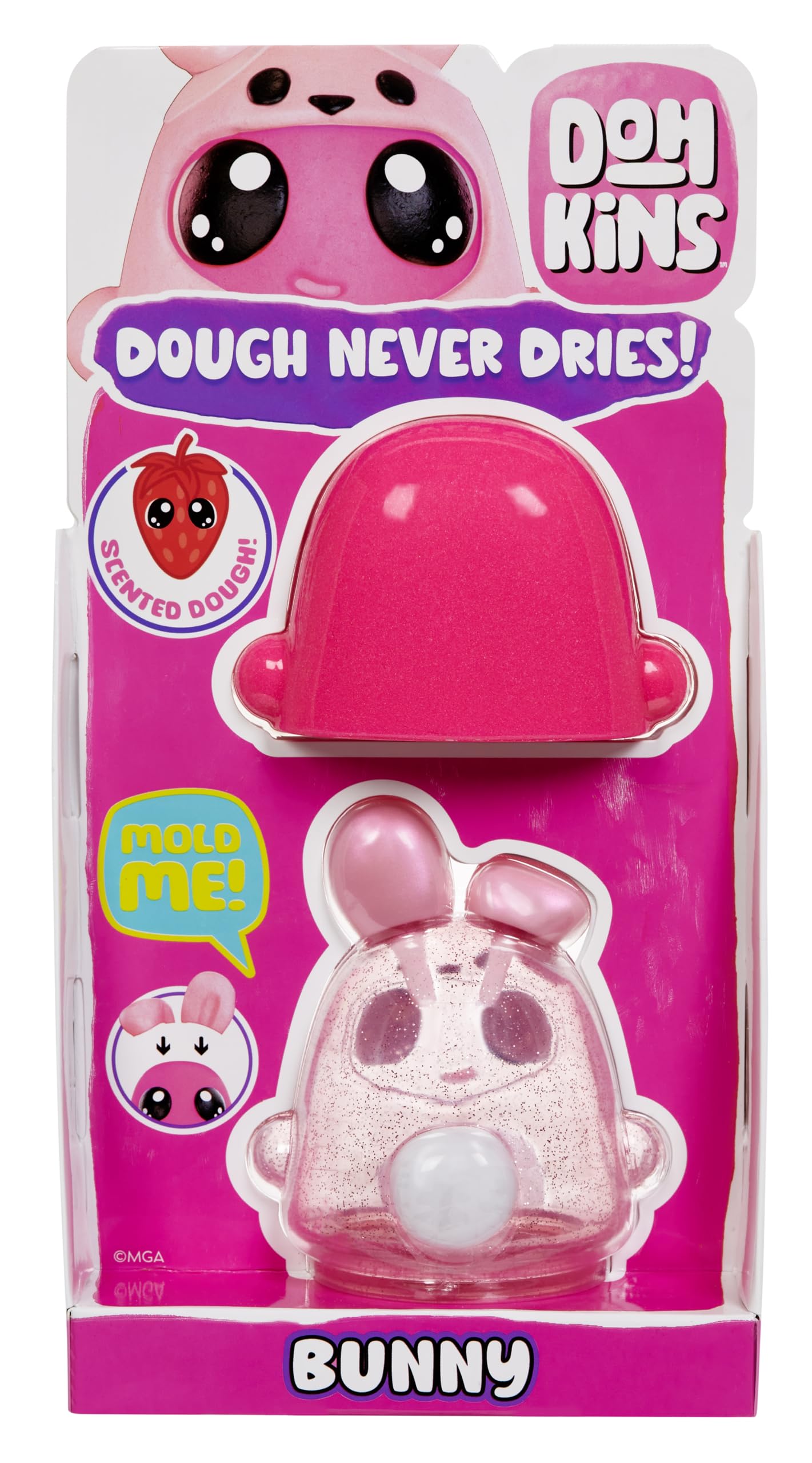 DohKins Bunny Single Pack Character – Zawiera 1 Figurkę DohKins, Zbierz Wszystkie 6 Figurek. Bezglutenowa Masa Plastyczna Nigdy Nie Wysycha. Idealna dla Kolekcjonerów i Dzieci w Wieku 2–5 Lat