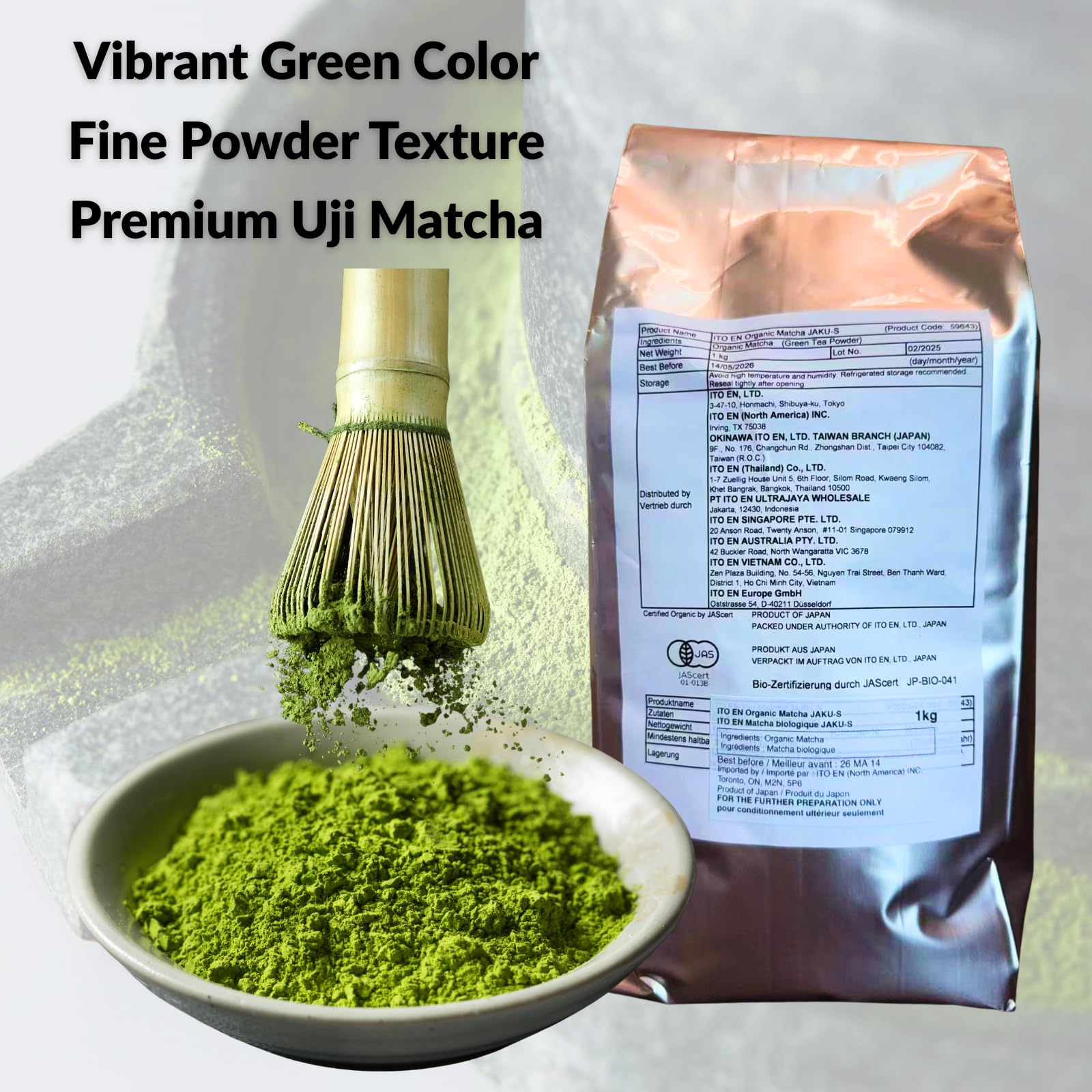Japanese ORGANIC Unsweetened Culinary Matcha Powder 1kg(200