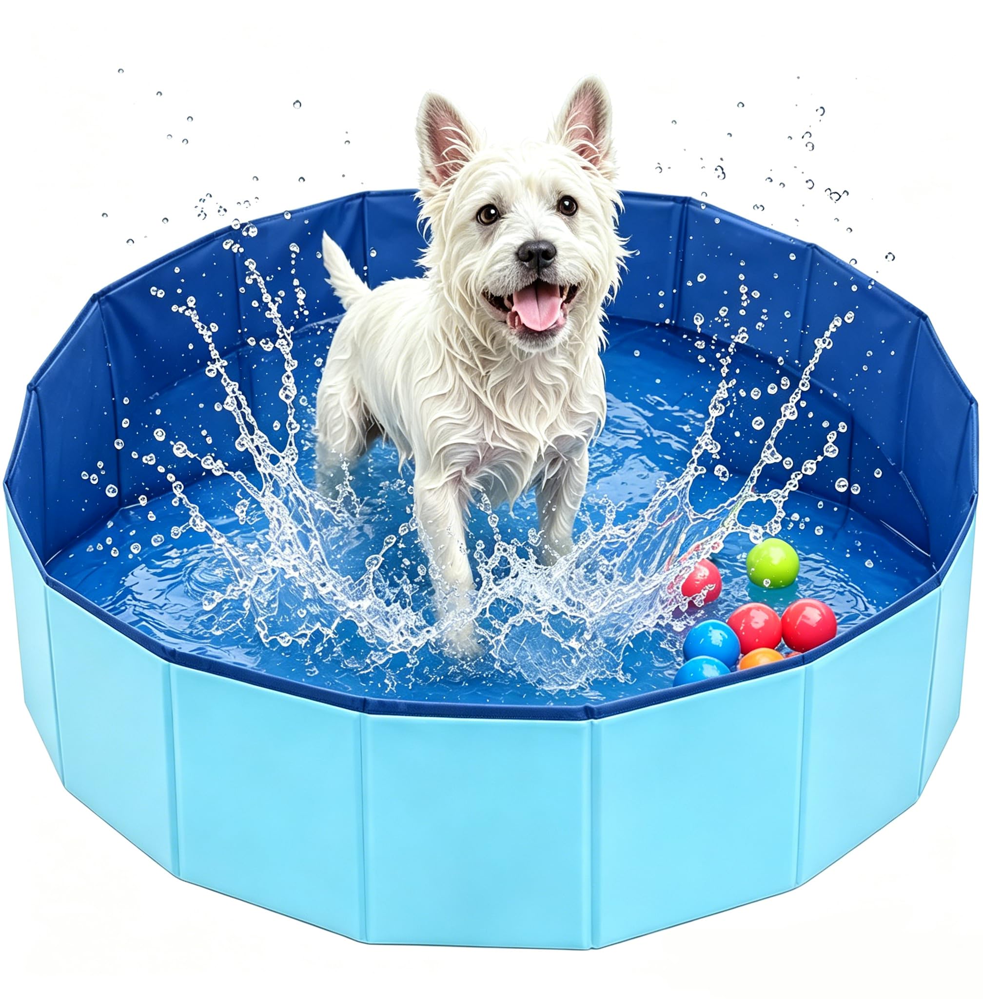 Foldable Dog Pool for Large Dogs Bath Pool (60x20cm)
