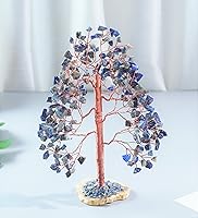 Vista 89 de Rose Quartz Gemstone Tree of LifeNatural Reiki Crystals Gemstone Chakra Tree for Positive Energy, Geode Agate Slice Base, Feng Shui Decor, Good