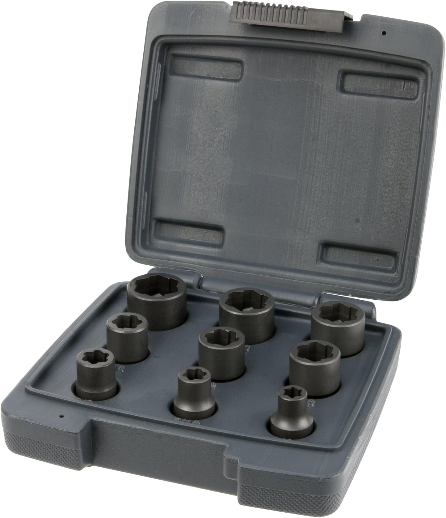 Performance Tool W38916 3/8-Inch Drive 9 Piece Bolt Extractor Set SAE