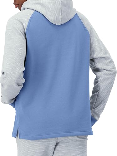 Miniatura 116 de Champion - Sudadera con capucha para hombre, cómoda, de vellón Powerblend (tallas regulares o tallas grandes o altas). Negro - C Logo