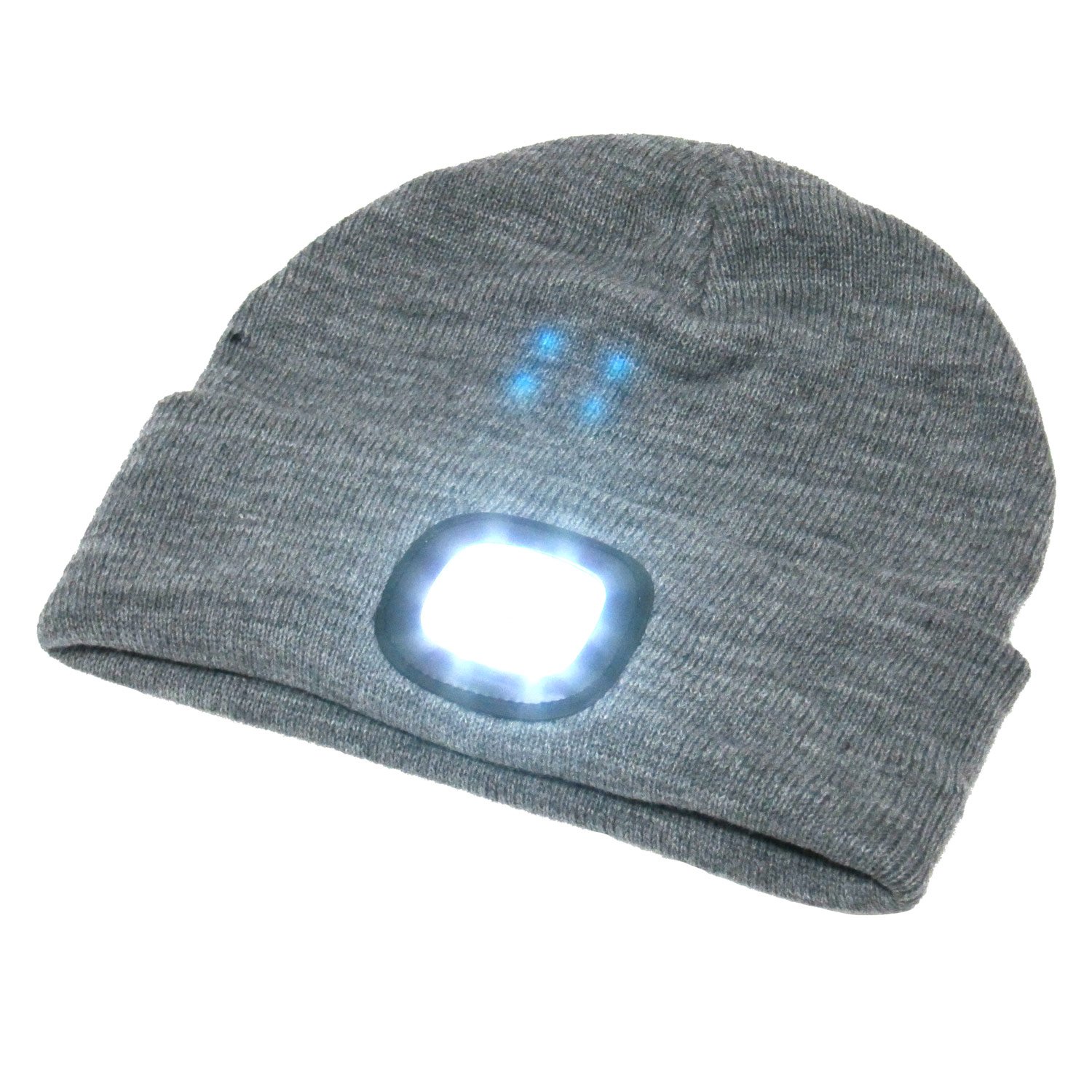 Hat with Built-in Rechargeable LED Head Lights, Great for Walking at Night, Dog Walking, Running, Auto-Mechanics, Bikers, Camping