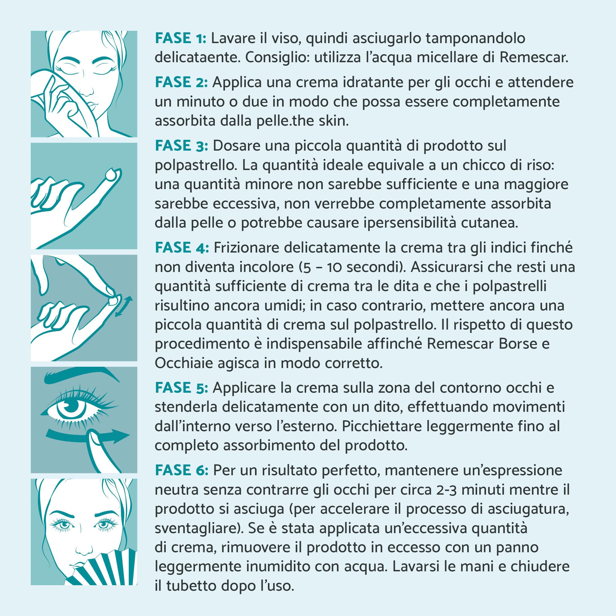Remescar Duo Anti-Borse Occhiaie – Riduce Borse e Occhiaie + Crema Contorno Occhi Idratante Realeffetto Levigante Anti-Invecchiamento Pelle Fresca Sguardo Riposato