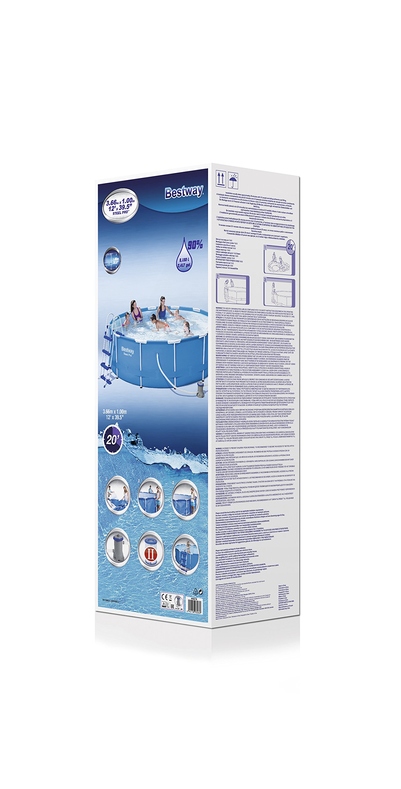 Bestway 56418 Piscina Steel PRO Frame, 366x100 cm