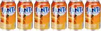 Pack de Fanta Laranja Zero lata 350ml 6 unidades