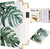 Vista 15 de Colección de Setas Libreta para Mesero - Tipos de Setas, Libros de Alto Volumen para Barman, Libro de Mesero de Cuero Duradero con Bolsillo