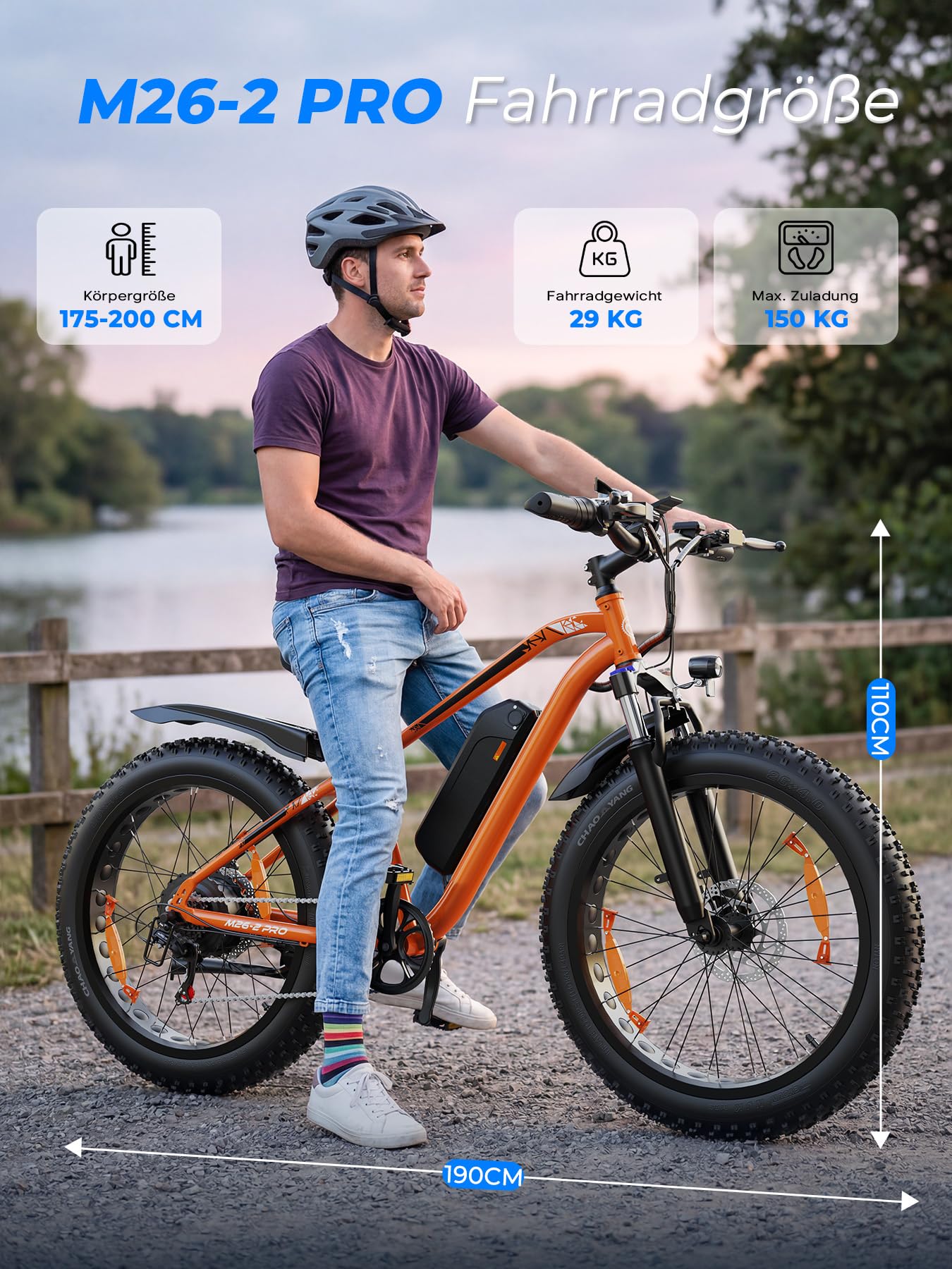E Bike, 26" x 4.0" Fat Tire E-Bike Herren Damen mit 48V 18Ah/13Ah Akku Bis 100-150KM, 250W 85NM Motor, Vollfederung Elektrofahrrad für Erwachsene, E Fatbike 7-Gang-All-Terrain EBike Mountainbike