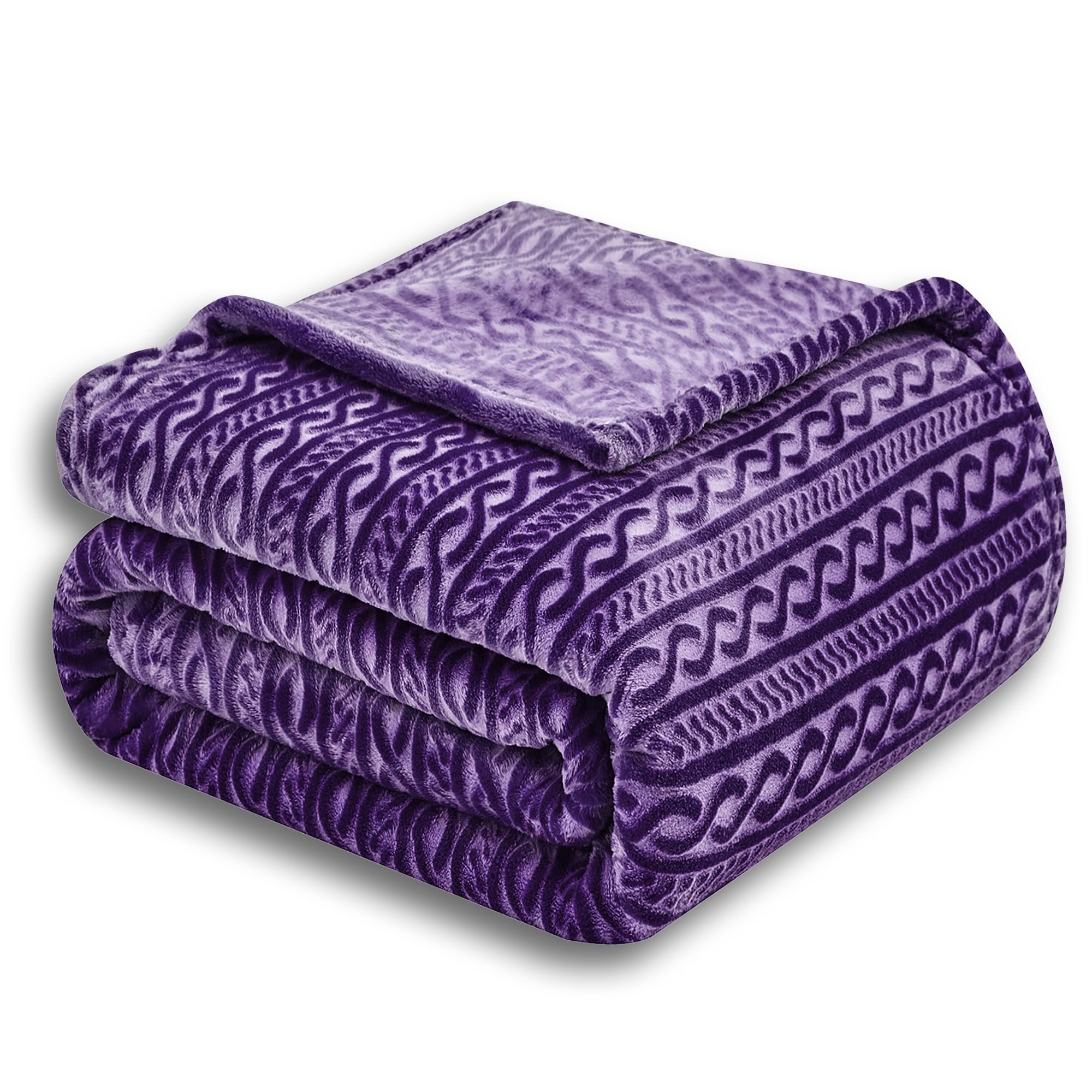 Serenhom Soft Cozy Fleece Twin Blanket, 60x80 Inches, Fuzzy