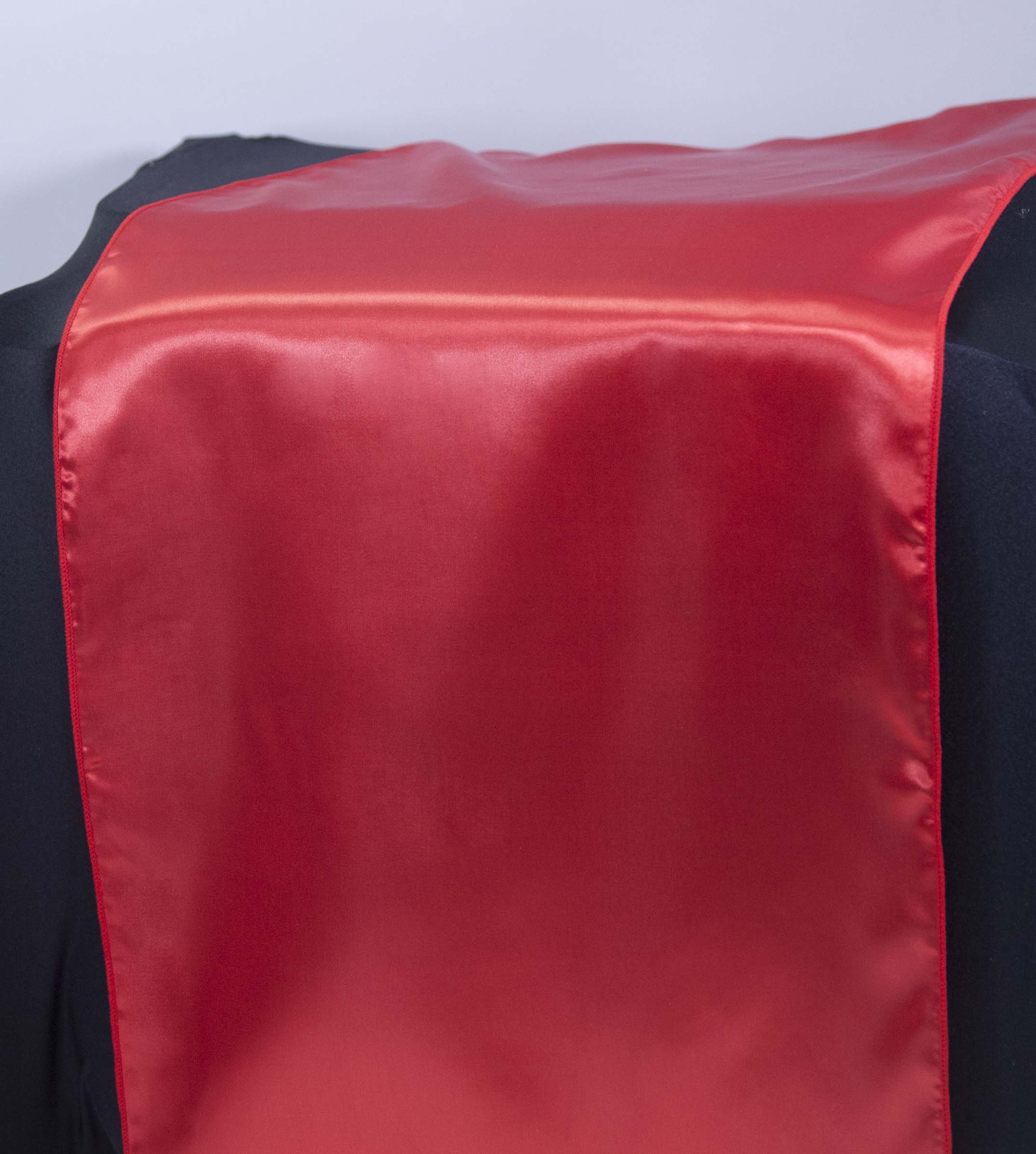 Satin Sashes and Matching Runners - Weddings Decor Events Parties - 41 Colours Available (Runner Red)