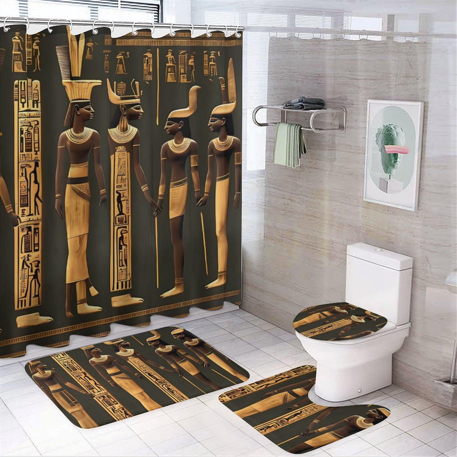 Tapis de douche antidérapant et kit de bain imperméable