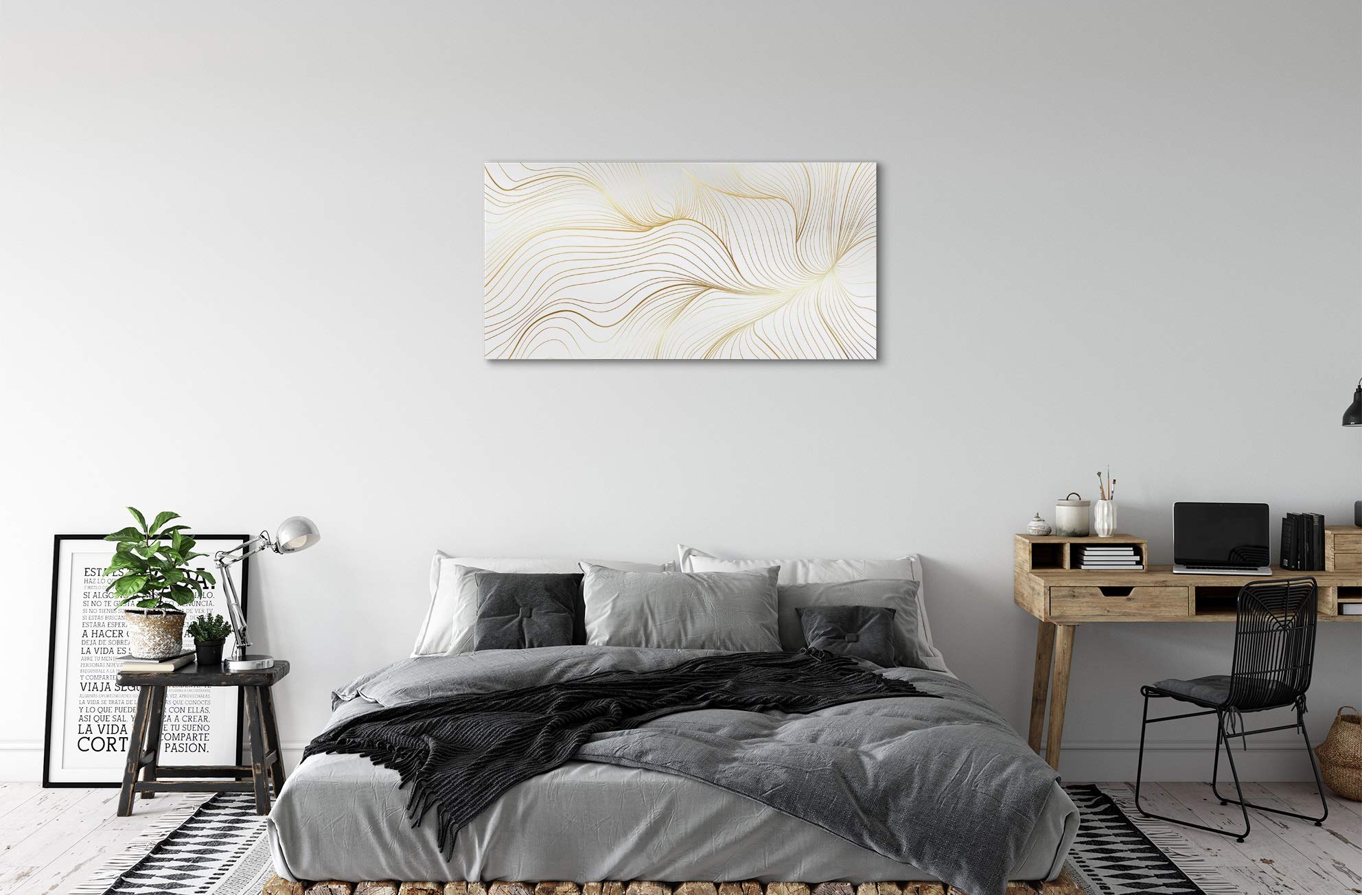 Tulup Impresión acríl Acrílico 100x50cm Impresa Decoración Imagen Cuadro sobre acríl Pinturas – abstracción de Piedra de mármol