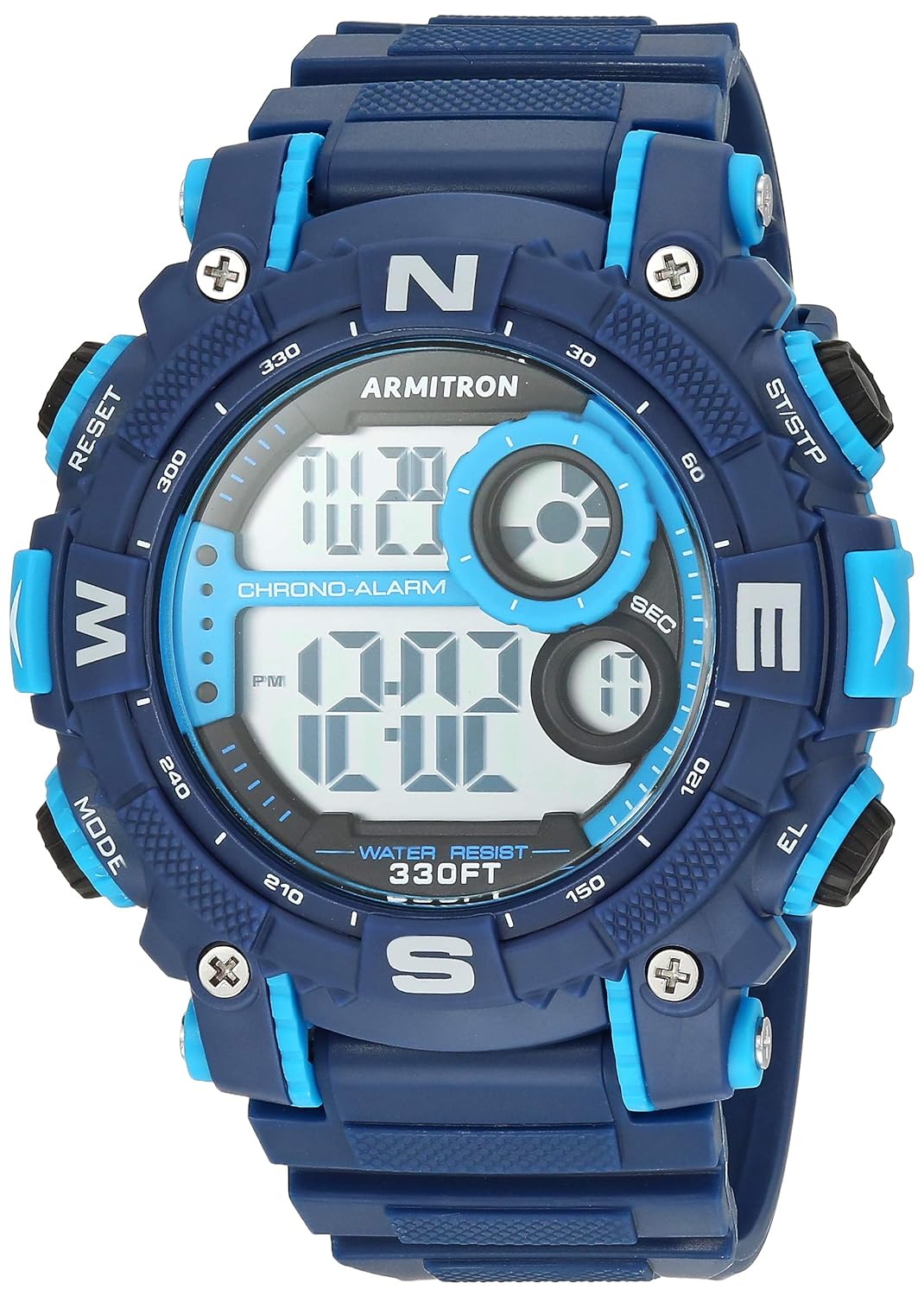 Armitron Sport Men's Digital Chronograph Resin Strap Watch, 40/8284