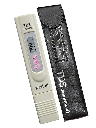 WELLON Digital Pocket TDS Meter with Temperature and Water Quality Measurement, Testing Meter (with case)