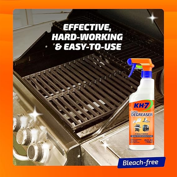 KH-7 Super Degreaser Multipurpose Cleaning Spray: The Heavy Duty All Purpose Cleaner for Your Home, Kitchen, Garage, Car & Laundry | Total Cleaner & Powerful Grease Remover, 26 oz