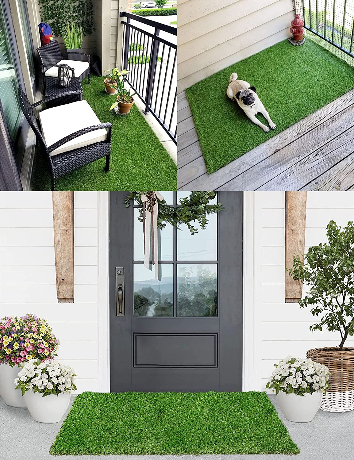 LUXE HOME Artificial 35 MM Turf Balcony Grass Mat Use for Home Garden, Decoration, Lawn Floor, High-Density Covering, Doormat, Office, Park, School (3ft x 2ft, Green, Pack of 1) (B09PKZK8J5) Amazon Price History, Amazon Price Tracker
