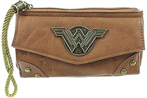 Premium DC Comics Wonder Woman Top Zip Wallet for Women