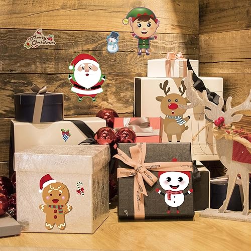 Miniatura 5 de Funnlot Calcomanías de Navidad para niños, 30 unidades, juego de Navidad para niños, haz tus propias calcomanías de Navidad, actividades navideñas