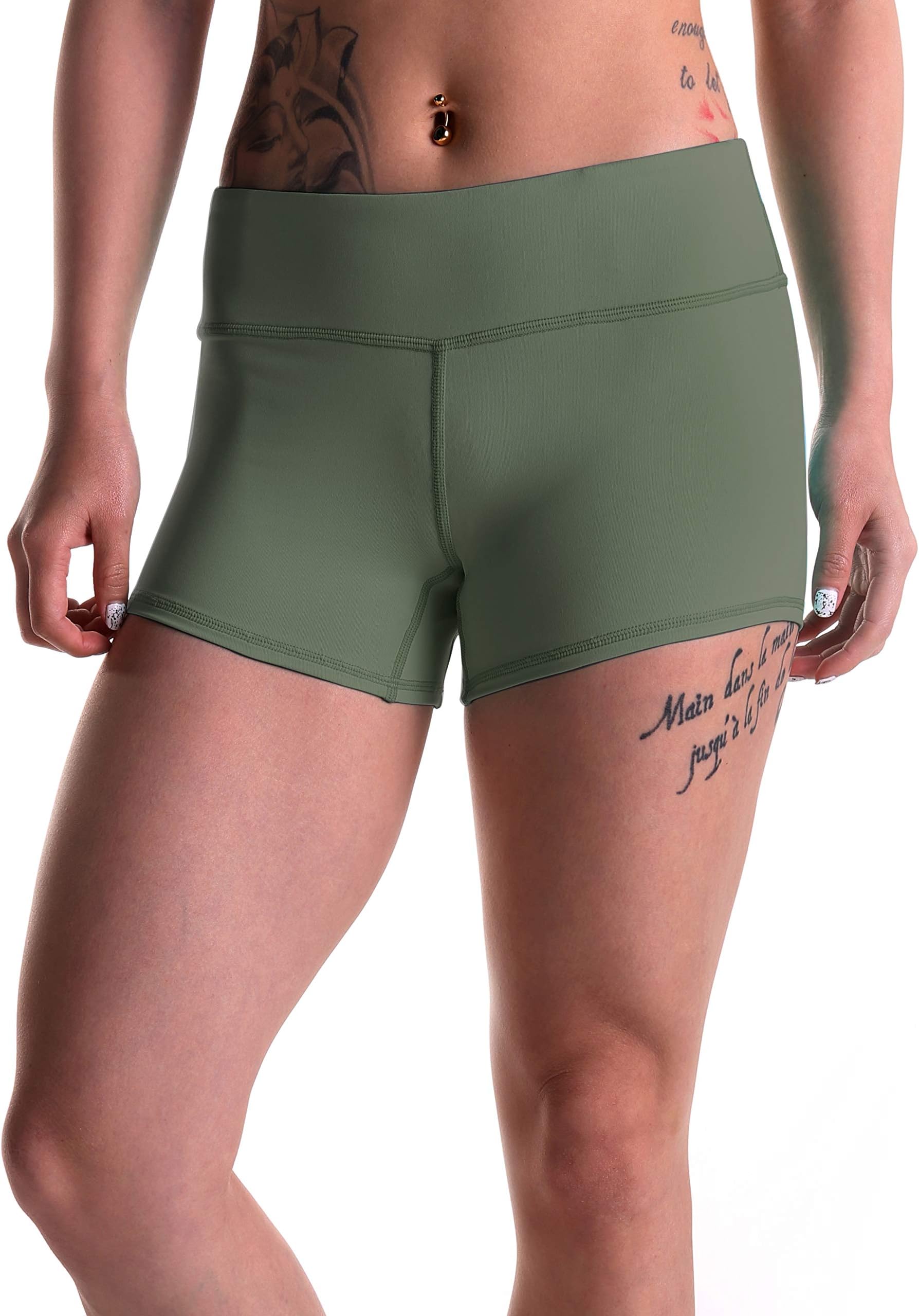 Tough Mode Women's 3" Athletic Workout Volleyball Running WOD Compression Shorts