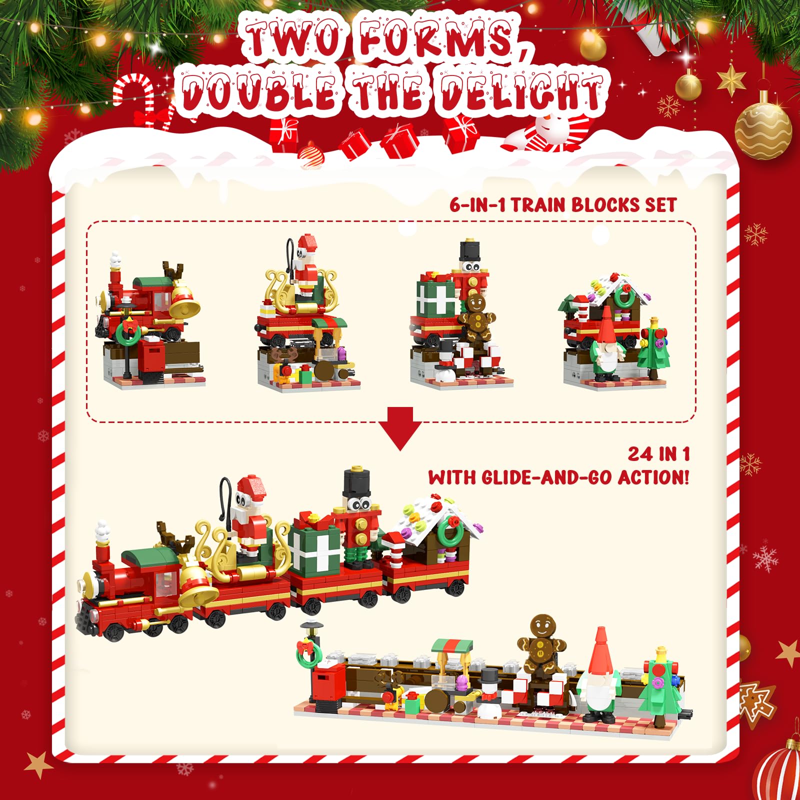 とっても可愛い　クリスマストレイン　ブリキ製　海外購入 Amazon.co.jp: Dekoresyon アドベントカレンダー 2024 クリスマス