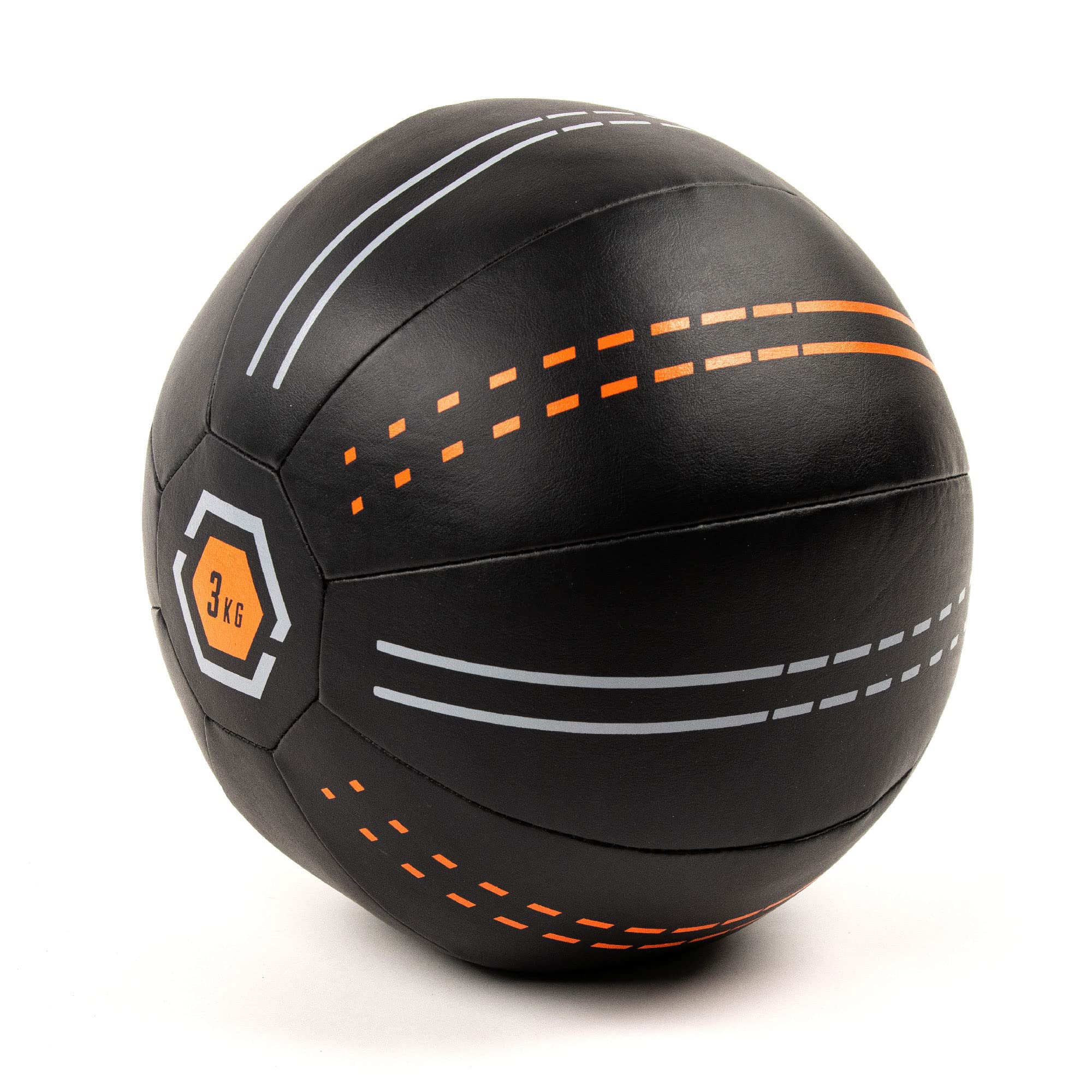 Phoenix Fitness Wall Ball - Heavy-Duty Slam Ball for Strengthening Core Muscles and HIIT Workout - Ideal for Home, Gym, Boxing, Studio - Weight: 3kg
