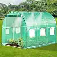 ①サウナテントQuadrangular Greenhouse Outsunny 10' x 3.5' x 7' Tunnel Greenhouse Outdoor Walk-In