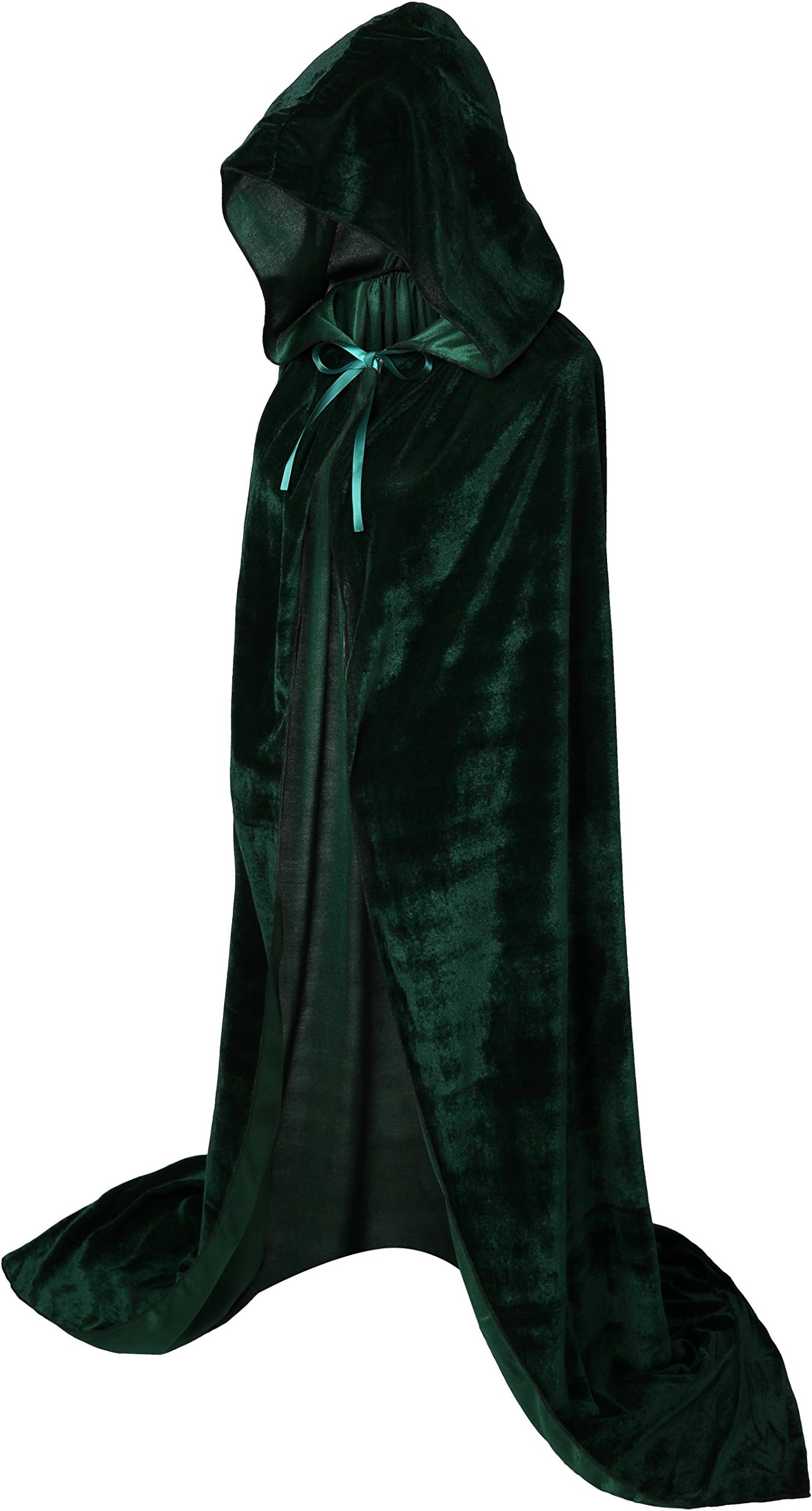 VGLOOK Unisex Adults Hooded Cloak Velvet Cape for Halloween Cosplay Costumes