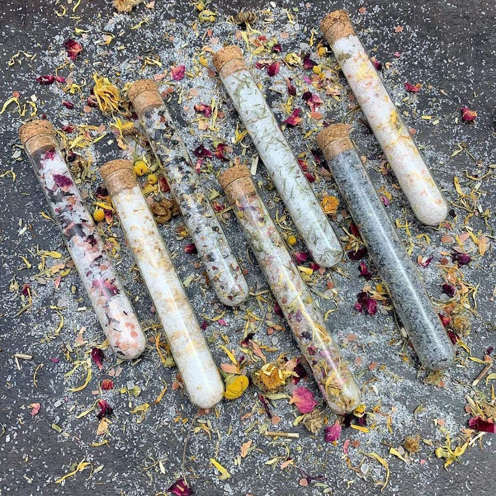 24 szt. Akcesoria do eksperymentów naukowych Plastikowe probówki do przechowywania z korkiem