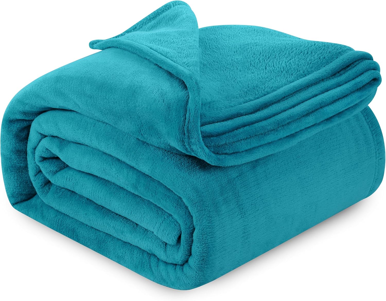 Utopia Bedding Turquoise Fleece Blanket Full Size Lightweight Fuzzy Soft AntiStatic