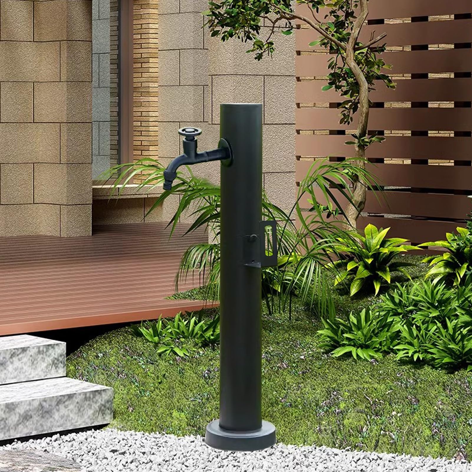 Water Butt tap, Vertical Antifreeze Faucet Dispenser Hydrant(Height: 60cm/23.6in)