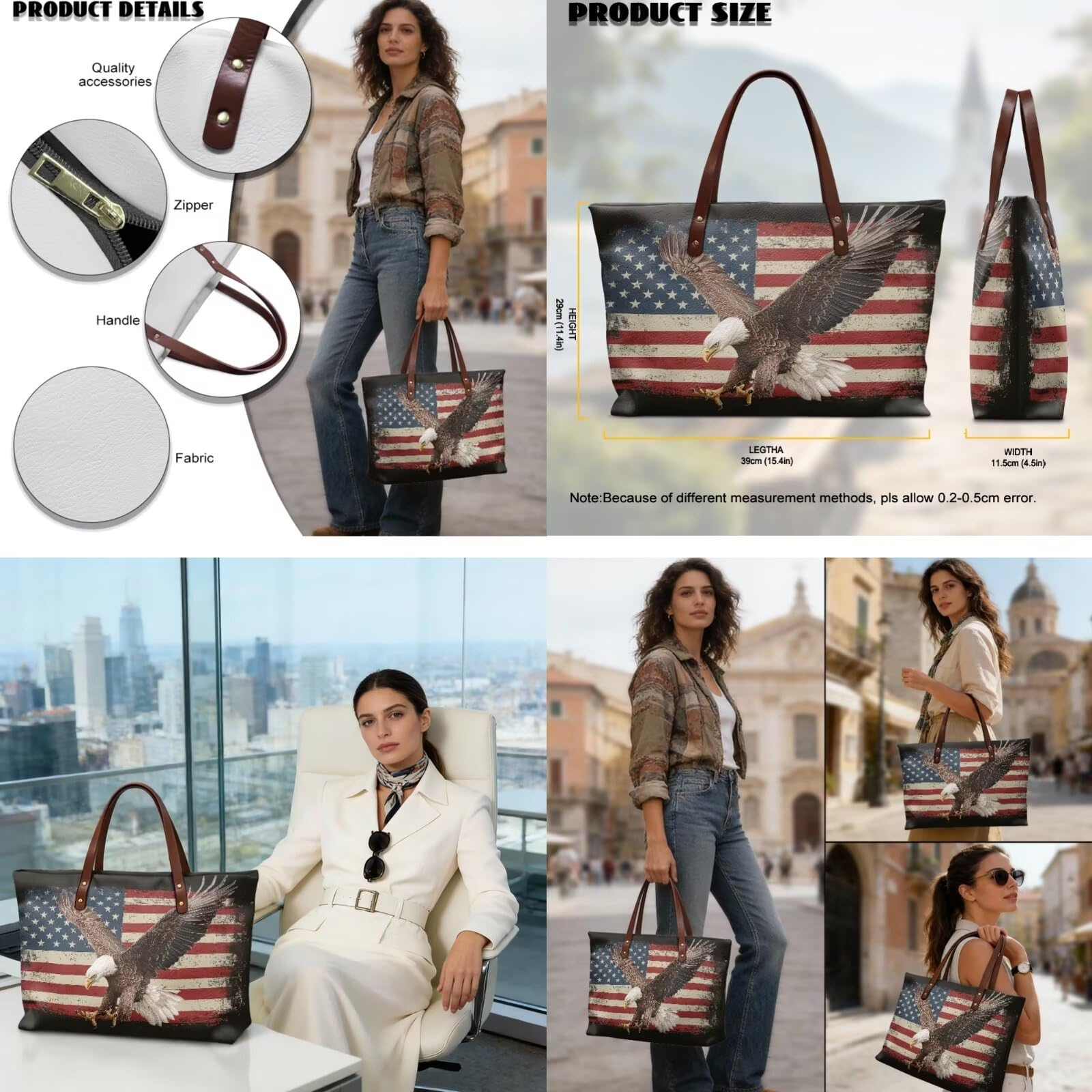 Juego de bolso y bolso de mano para mujer, bolso de mano de piel sintética con monedero de muñeca, bolsa de cosméticos ligera