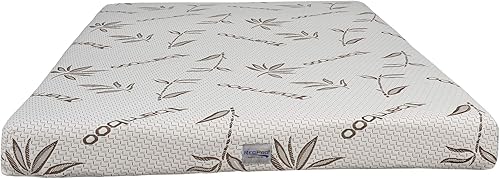 Miniatura 4 de RecPro Colchón de espuma viscoelástica de 6 pulgadas con infusión de gel con tecnología de bambú para cama de caravana, muebles de caravana (34 x 75