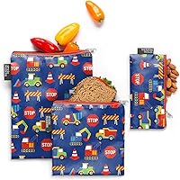 Vista 4 de Simple Modern Nickelodeon Viacom - Bolsas reutilizables para aperitivos para niños, seguras para alimentos, sin BPA y ftalatos, cremallera