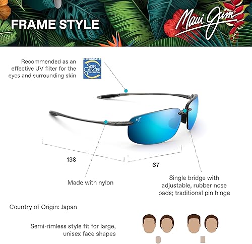 Miniatura 6 de Maui Jim Gafas de sol ovaladas extragrandes Hookipa