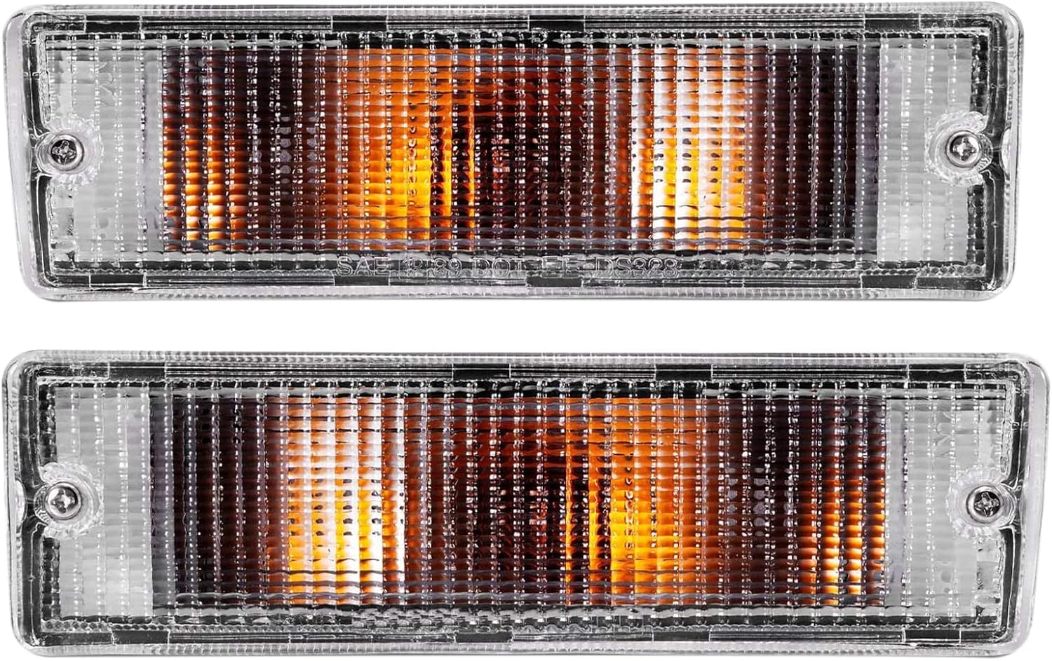 SPPC Bumper Lights Clear For Nissan Hardbody Pickup - (Pair) - Turn Signal Lamp