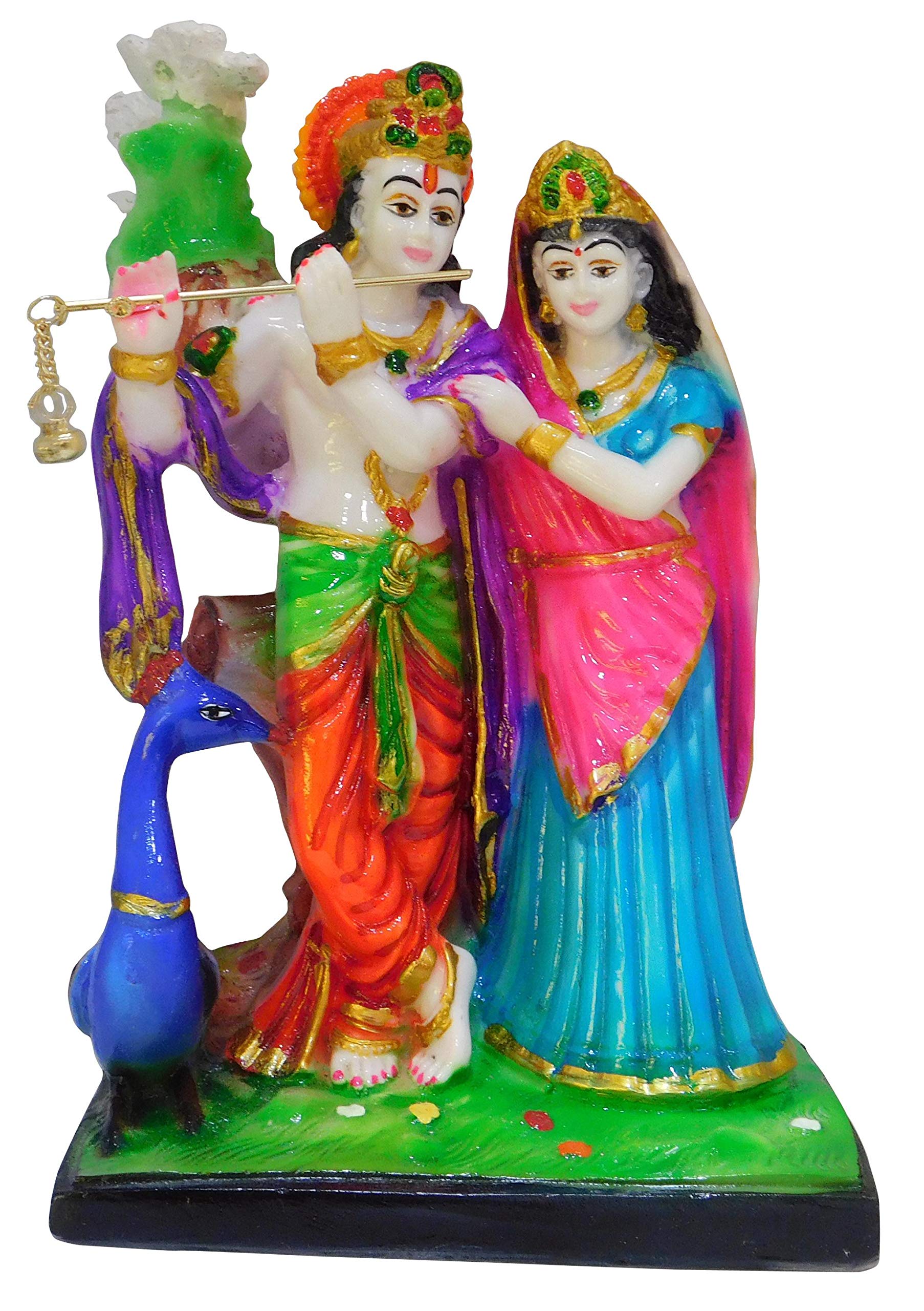 Buy Radha Krishna with Peacock and Bird Lord Radha Krishna Statue