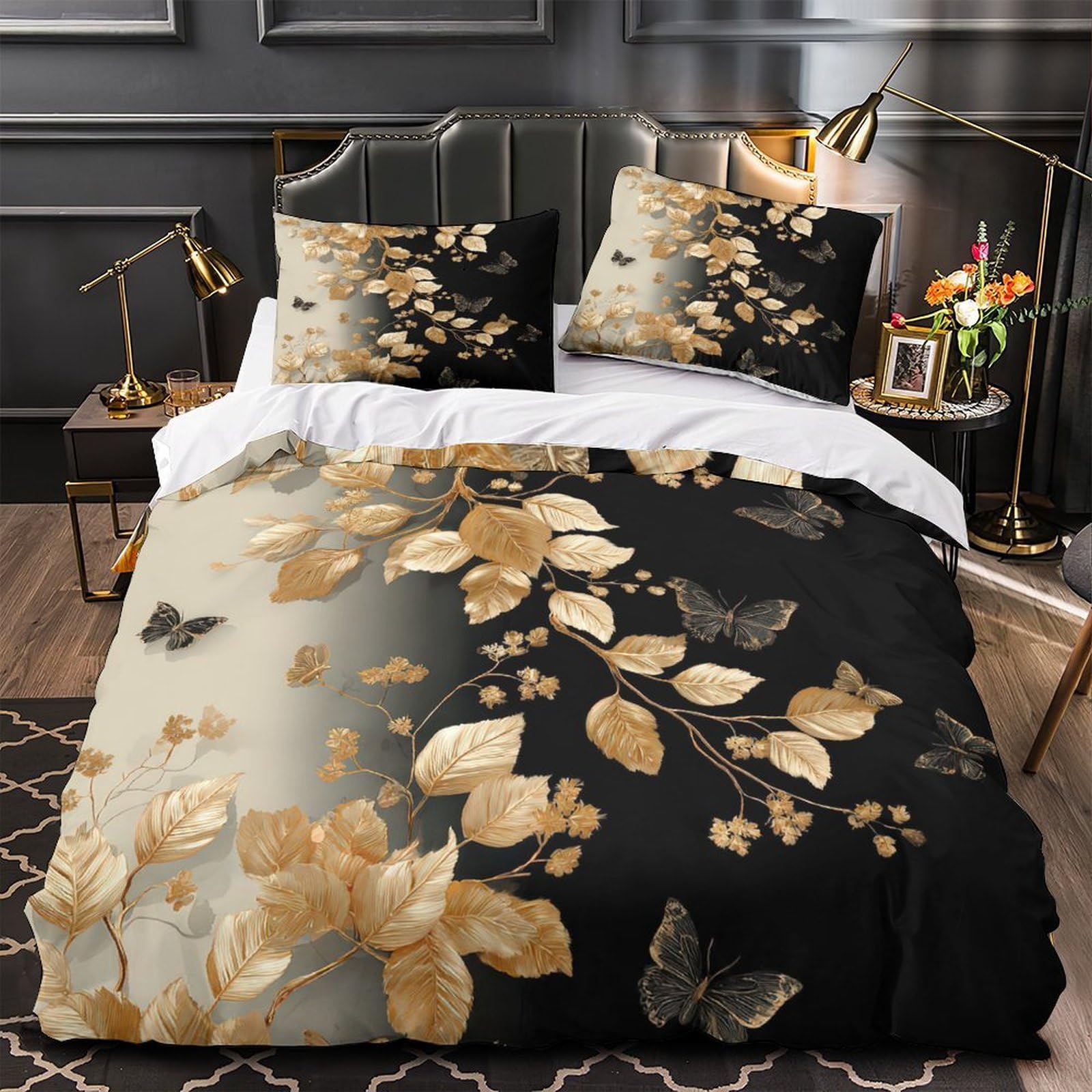 Housse de Couette Imprimé en 3D pour Chambre Homme Ambiance Moderne Parure Super King Respirante