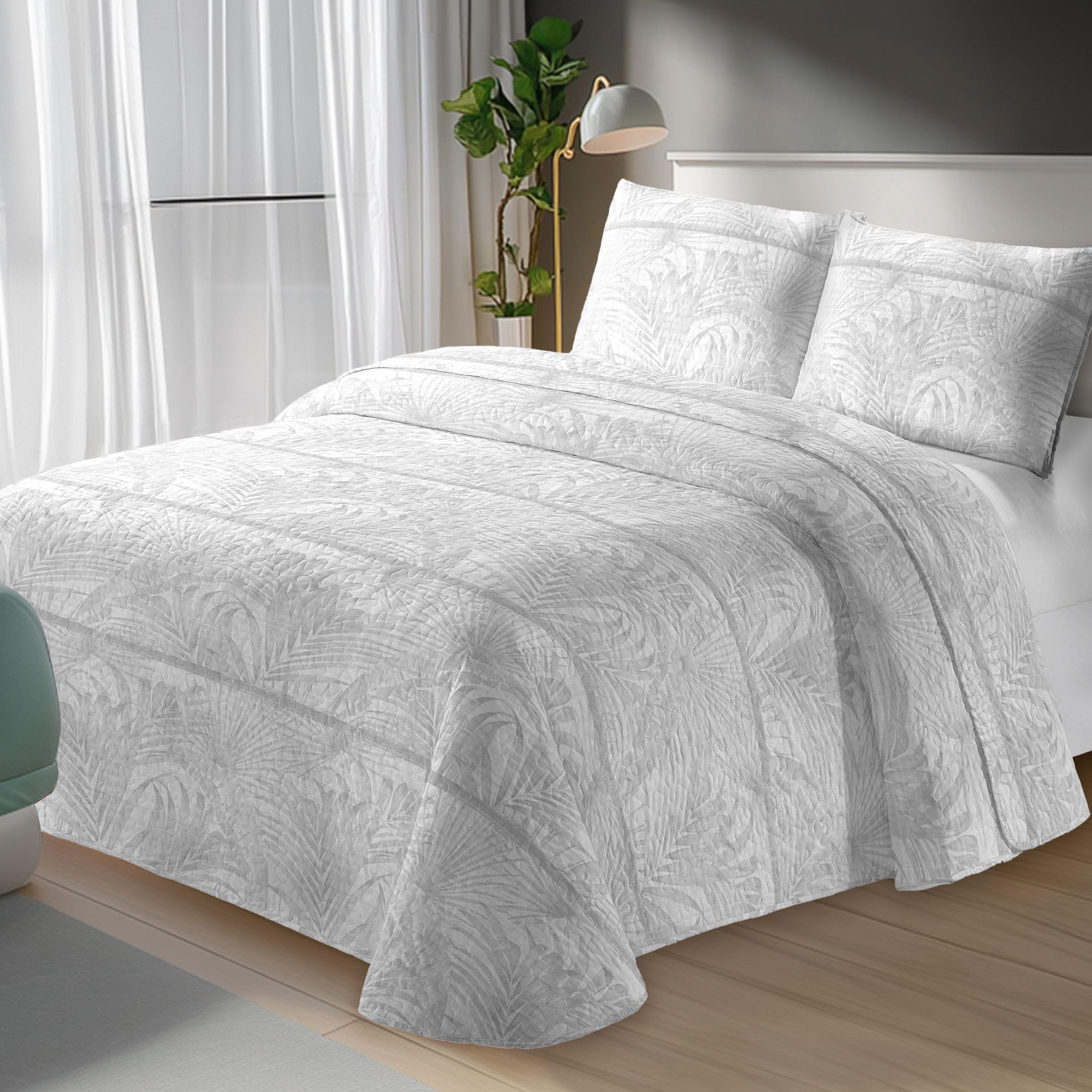 MANEMI - Colcha bouti para Verano y Entretiempo - Colcha para Cama 135，Colcha Cubre Cama 100% Poliester, Suave y Transpirable.