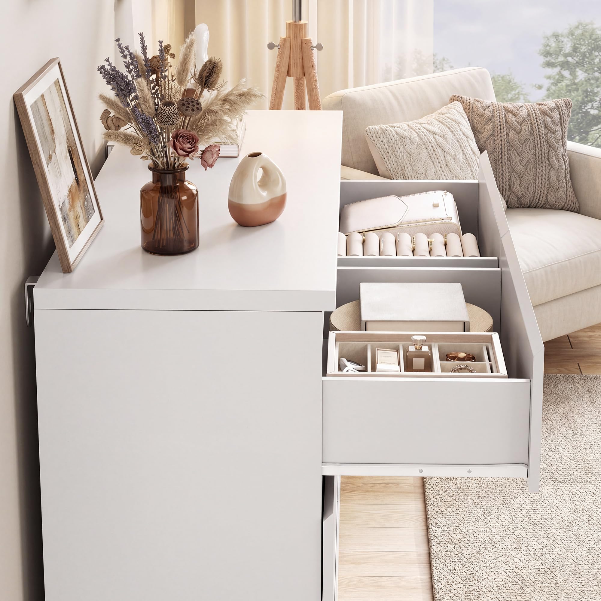 Best White 6 Drawer Dresser Picks for 2026 1 Orgobysol 6 Drawer Double Dresser for Bedroom, Modern Simply Chest of Drawers, W - product photo