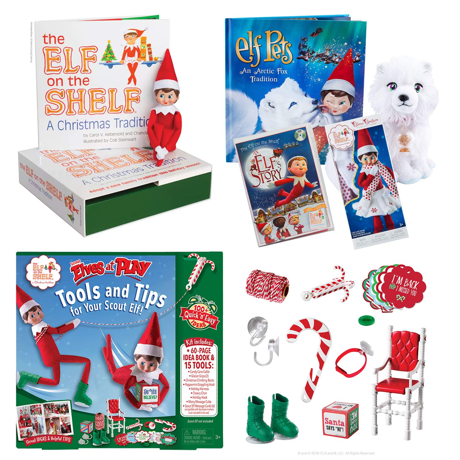 Buy The Elf on the Shelf Starter Set Light Tone Girl Elf, Skirt and Scarf Set, Elf Pet Arctic