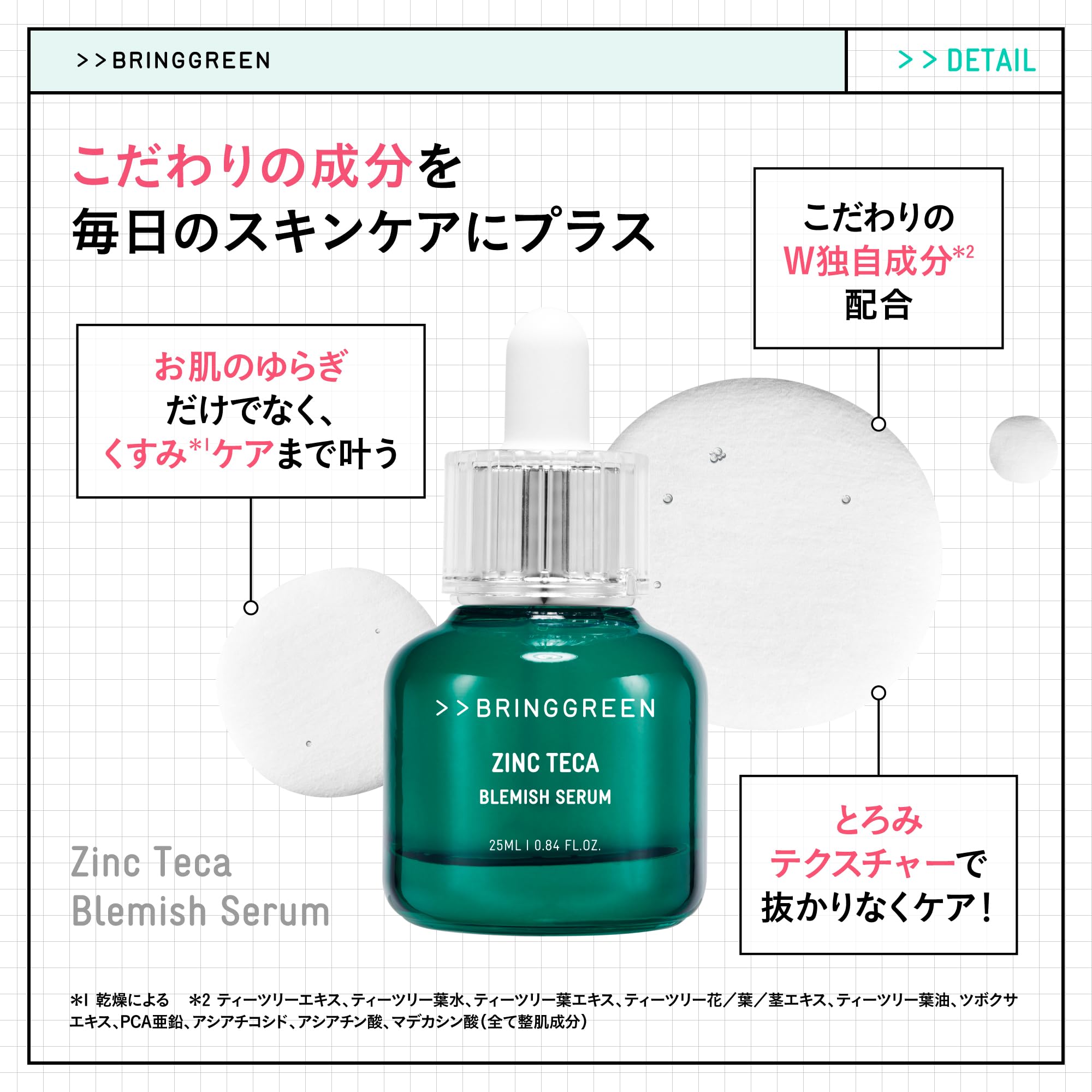 Amazon.com: BRING GREEN Zinc Teca™ 1.2% BLEMISH SERUM (0.85 Fl. Oz