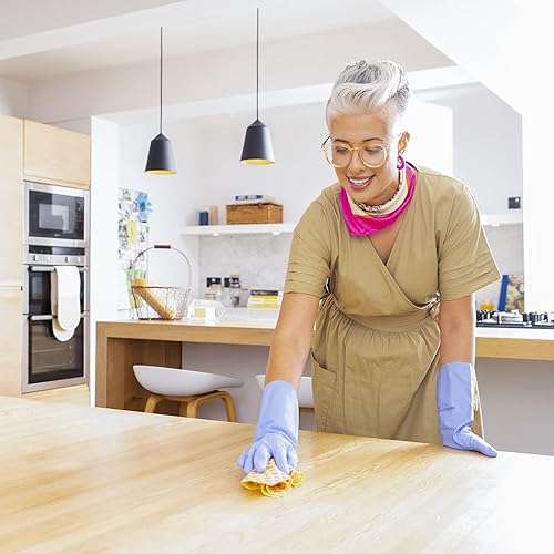 Miniatura 3 de Marigold Limpiaparabrisas de tela multiusos superior, 12 paquetes de 2 paños, amarillorojo, 7.5 x 0.5 x 9.1 in