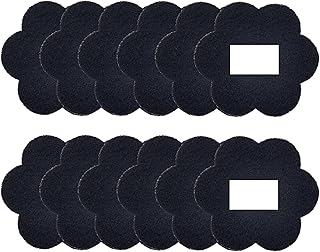 12-Pack Universal Trash Can Odor Absorbing Filters, Activated Charcoal Deodorizer for Trash Cans, Compost Buckets, Countertop and Recycle Bins (Flower)