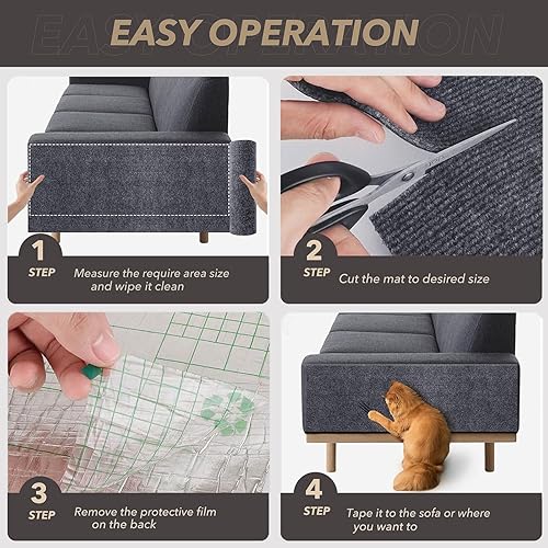 78.7"X15.8" Cat Scratching Mat — close-up of materials and construction quality