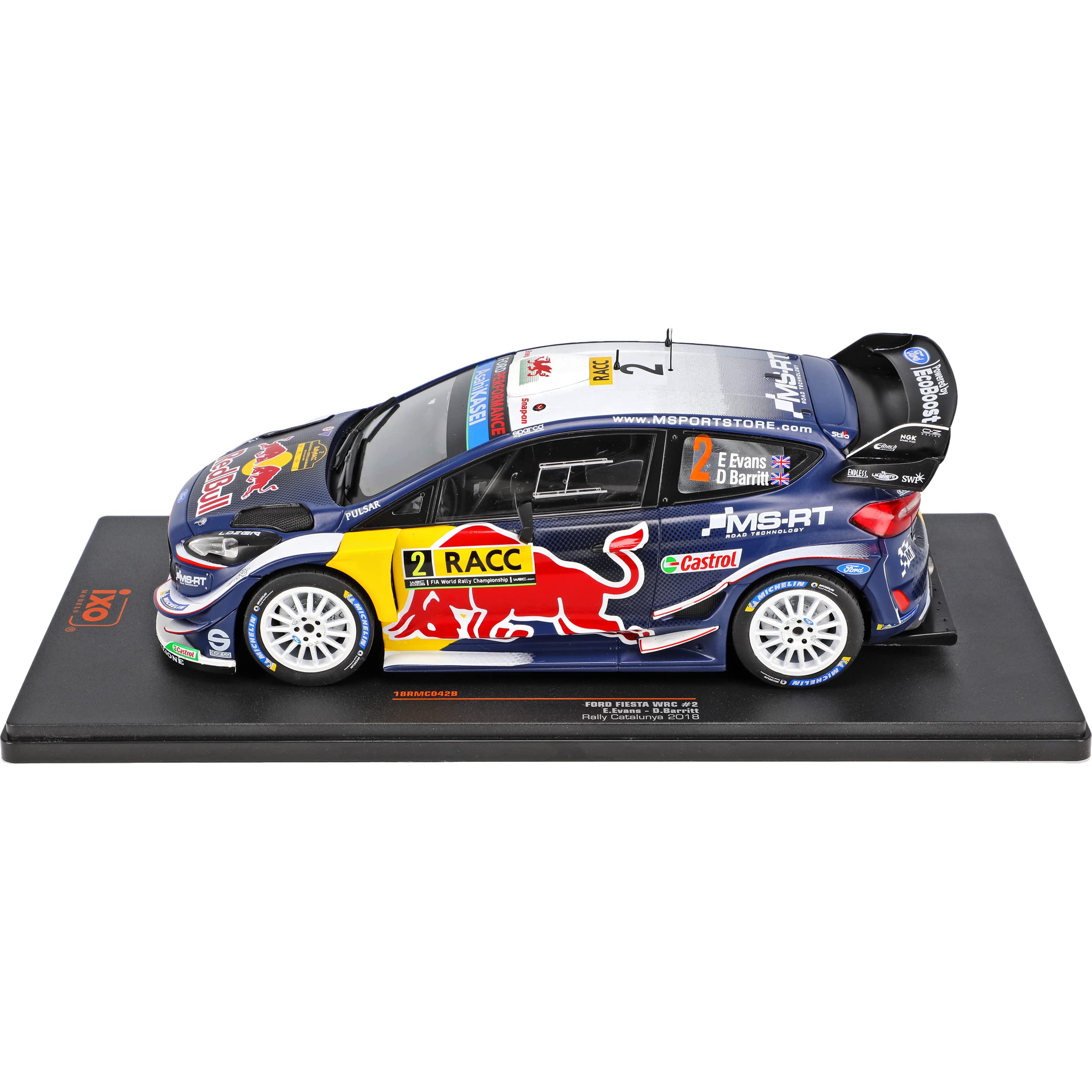 Ixo Models 1:43 #2 Ford Fiesta Wrc Rally De Portugal 2018 E. Evans & D