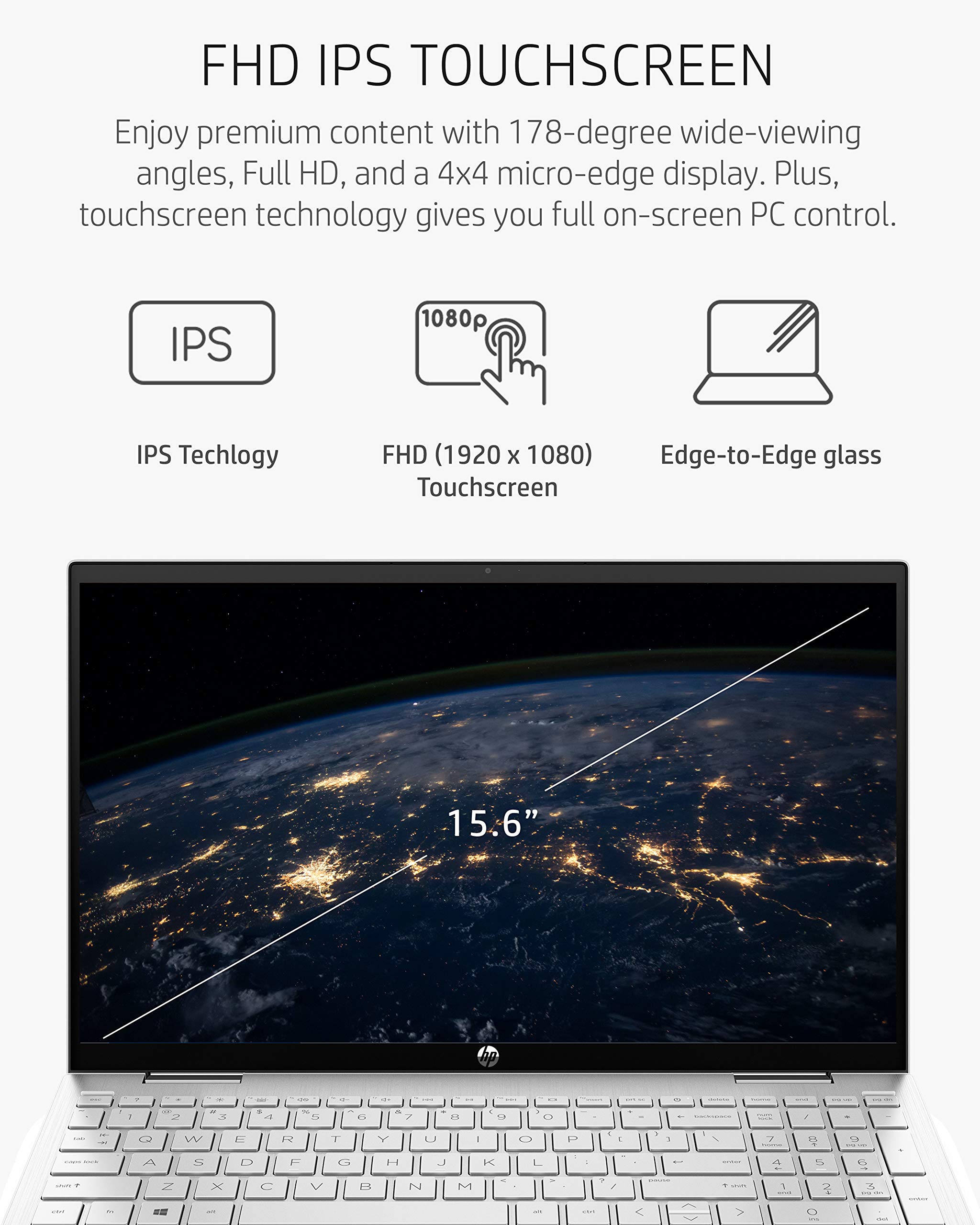 HP Pavilion x360 15.6 inch 2in1 Laptop PC, 11th Gen Intel Core i51135G7, 12 GB RAM, 256 GB
